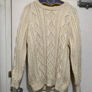 HANDMADE CHUNKY KNIT WOOL SWEATERS SIZE L/XL